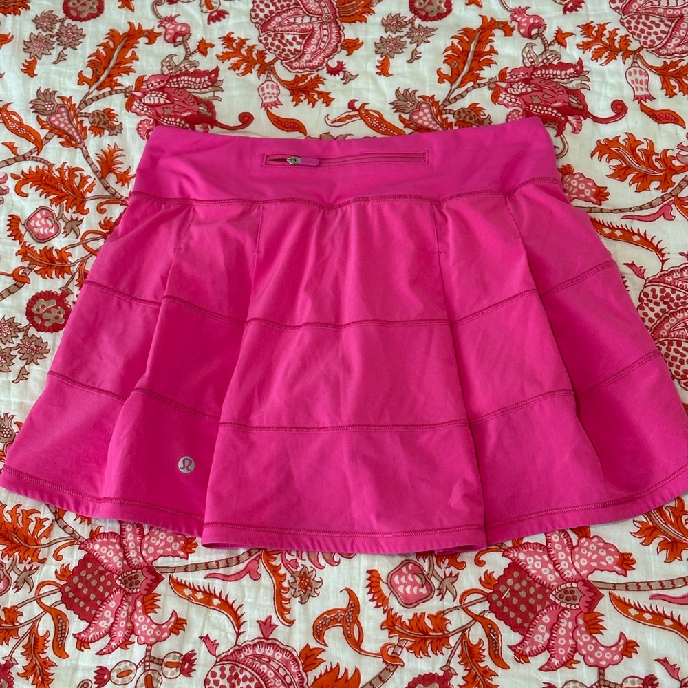 Lululemon Pace Rival Mid Rise Skirt Tall - Sonic Pink